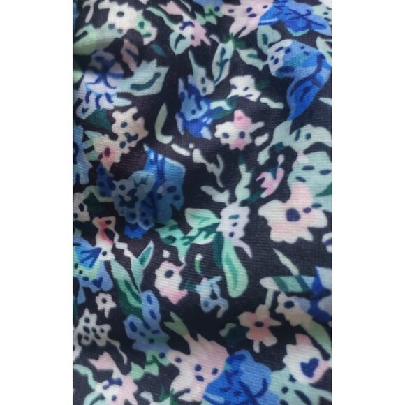 Floral Print Long Sleeve Blouse With Elastic Cuffs & Flowy Hemline, size 2XL - Picture 5 of 8